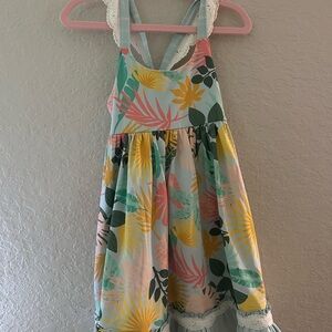 Matilda Jane Girls Dream Chasers Jungle Adventure Dress Size 8 Adjustable